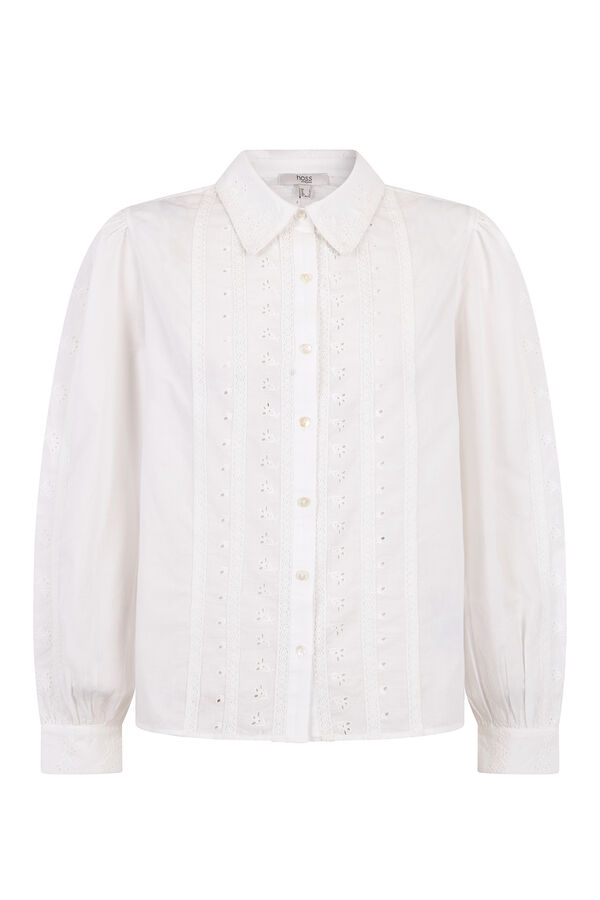 Hoss Intropia Carmen. Blusa minimalista Branco