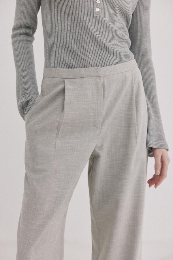 Hoss Intropia Bimba. Pantalones de traje Gris
