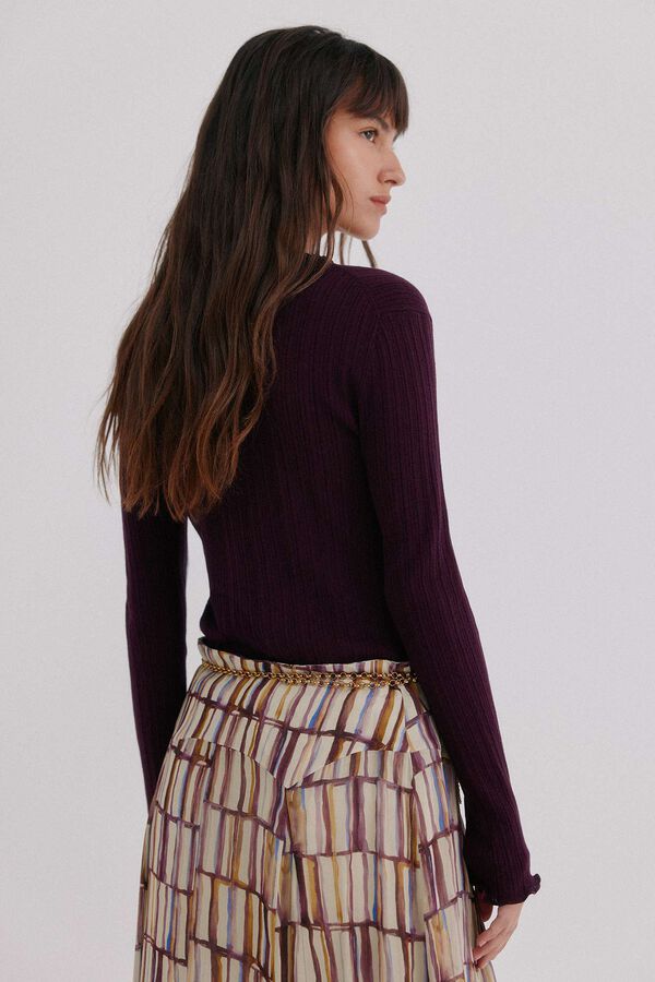 Hoss Intropia Nidia. Top com detalhe de ondas Granada