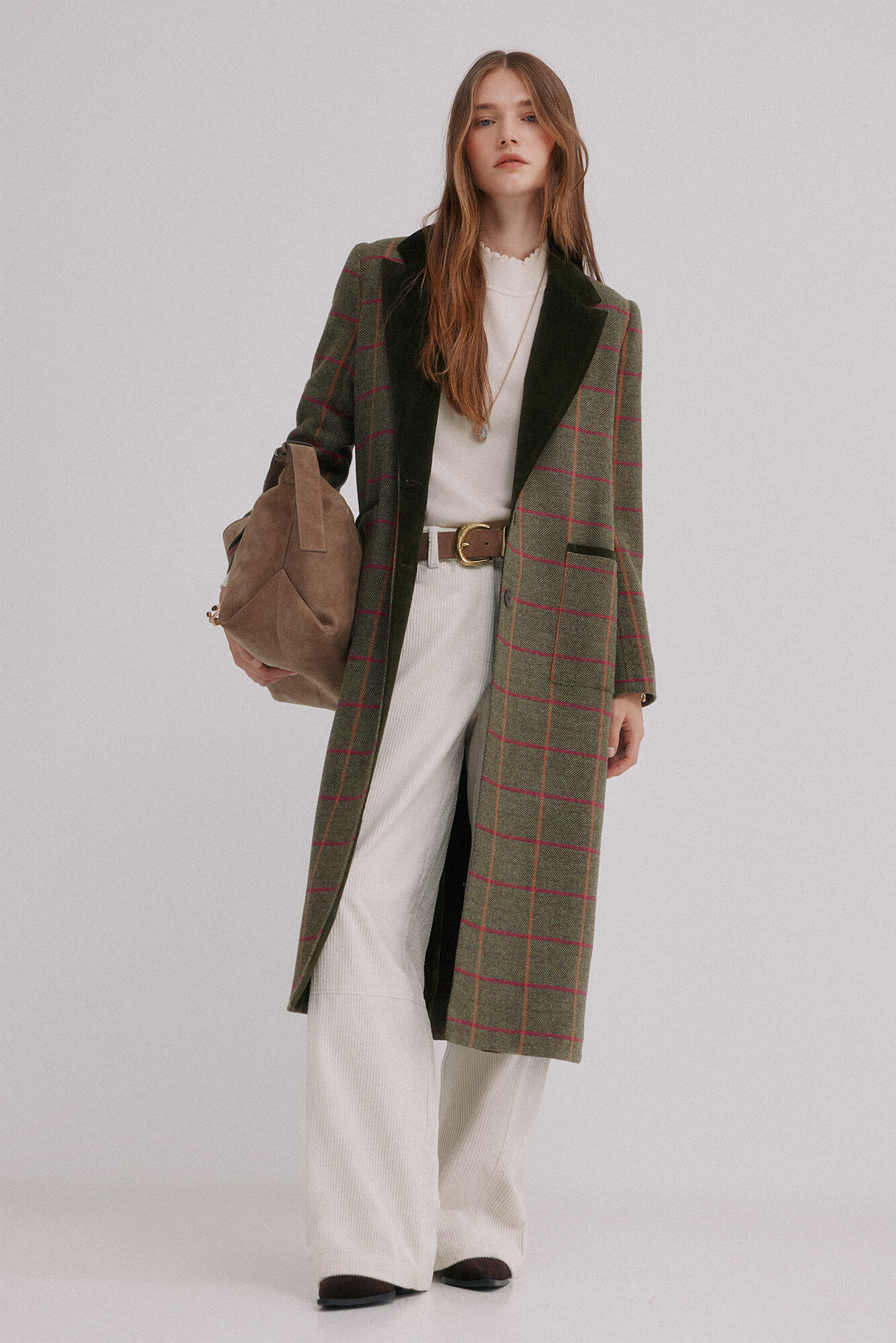 Hoss Intropia Fabrizia. Levita a cuadros