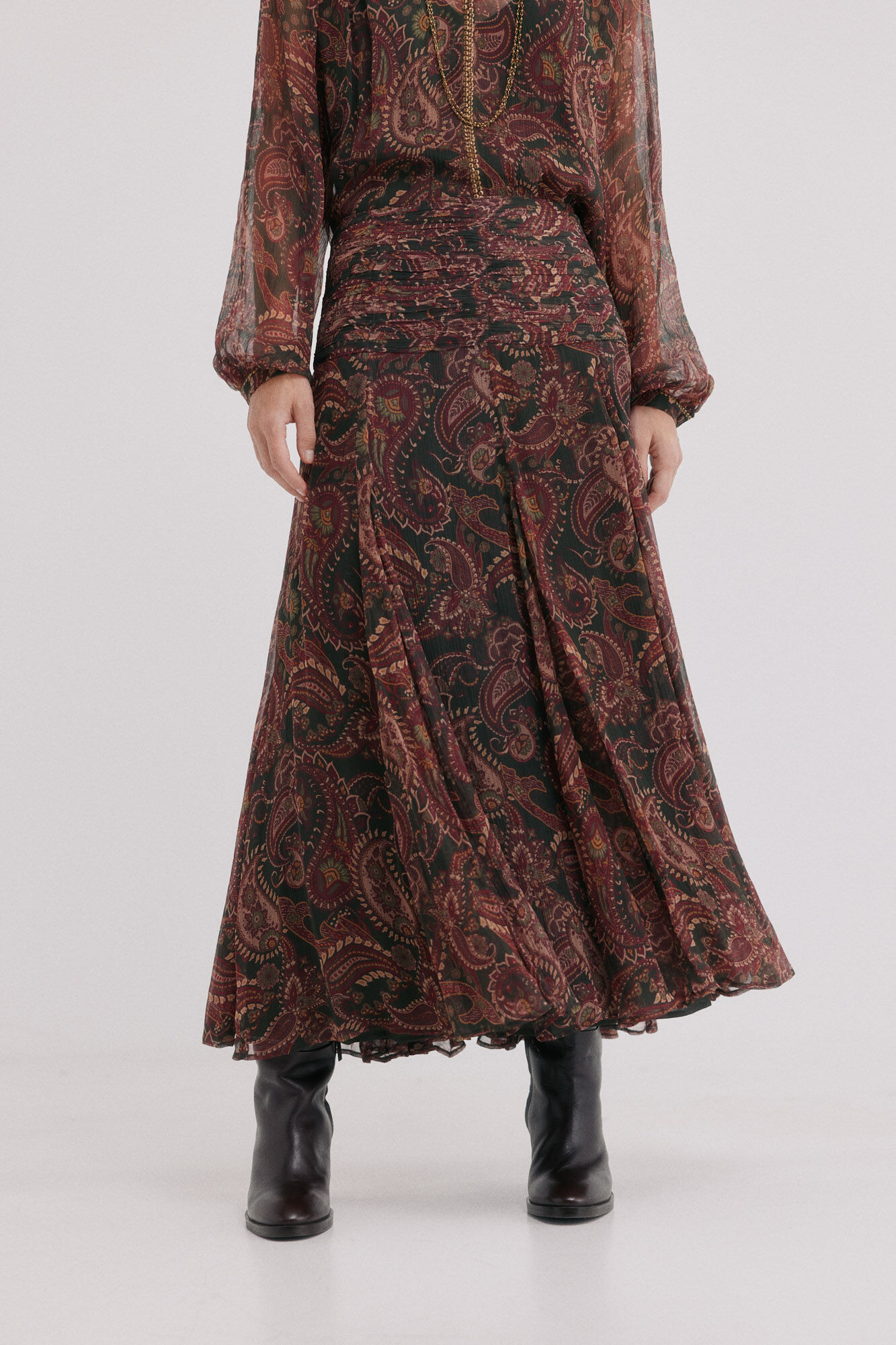 Hoss Intropia Reila.Saia estampada