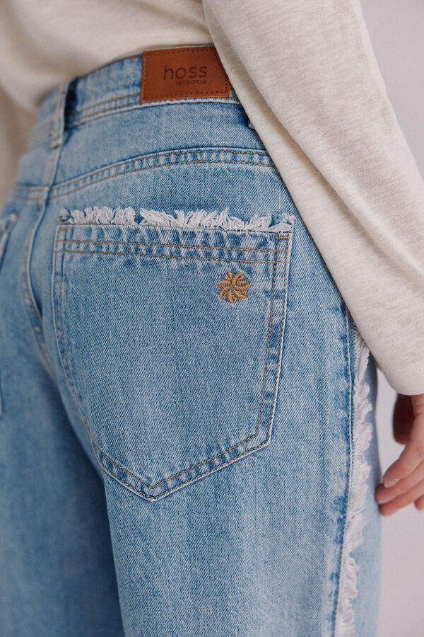 Hoss Intropia Berta. Jeans desfiado Azul