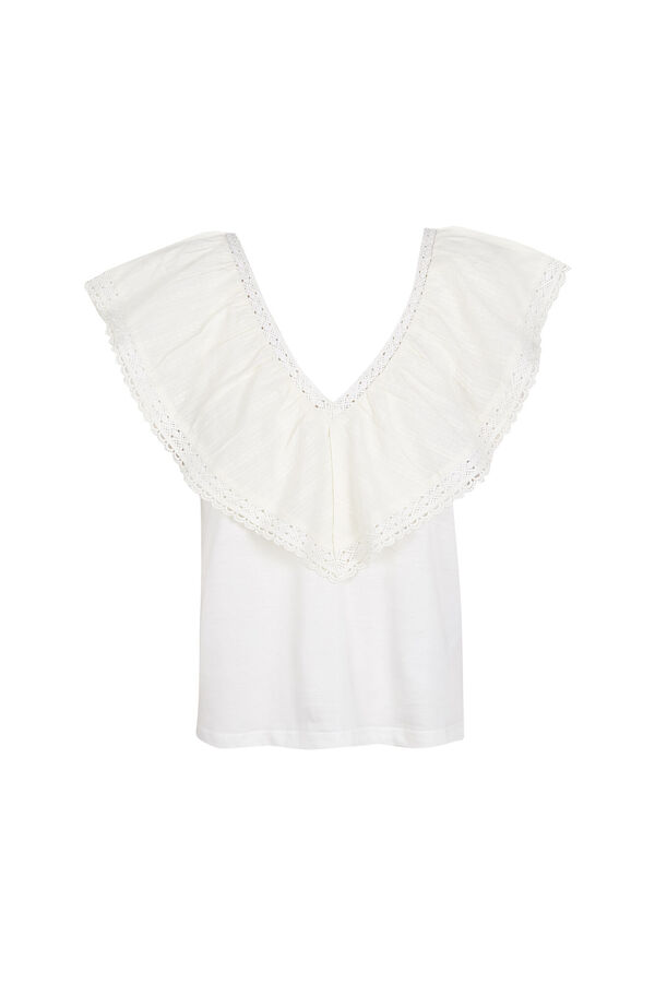 Hoss Intropia T-shirt com folho Malaika Ecru