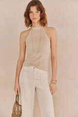 Hoss Intropia Nicola. Top Malha Dourado