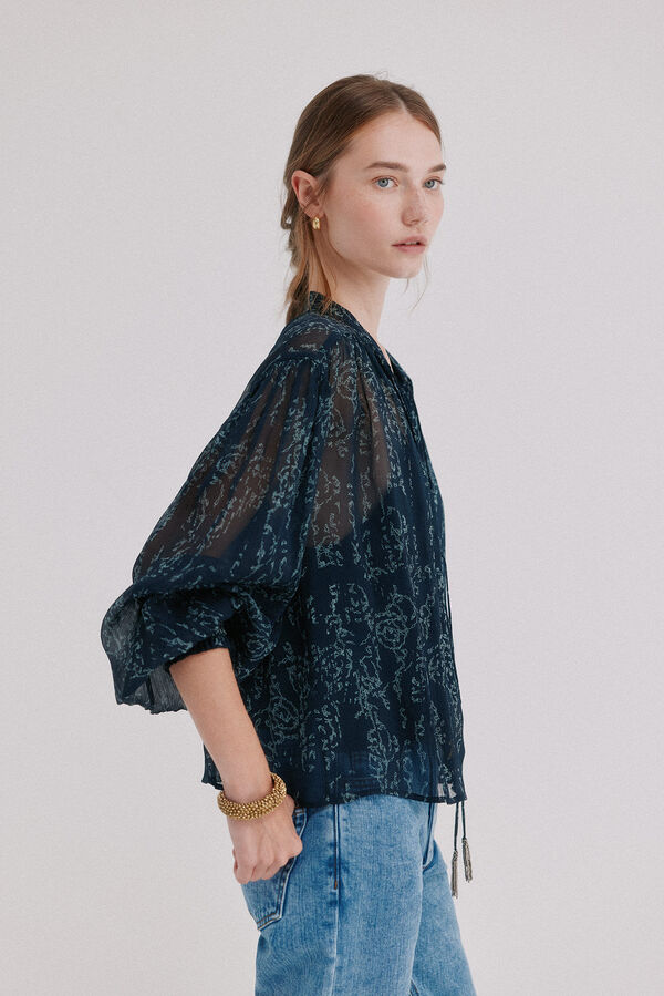 Hoss Intropia Clarise. Blusa estampada Azul