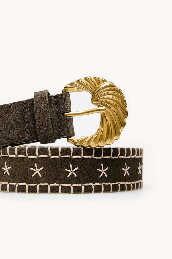 Hoss Intropia Lilit. Cinto em croute Verde