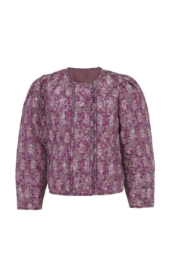 Hoss Intropia Cathy. Printed quilted jacket Purple