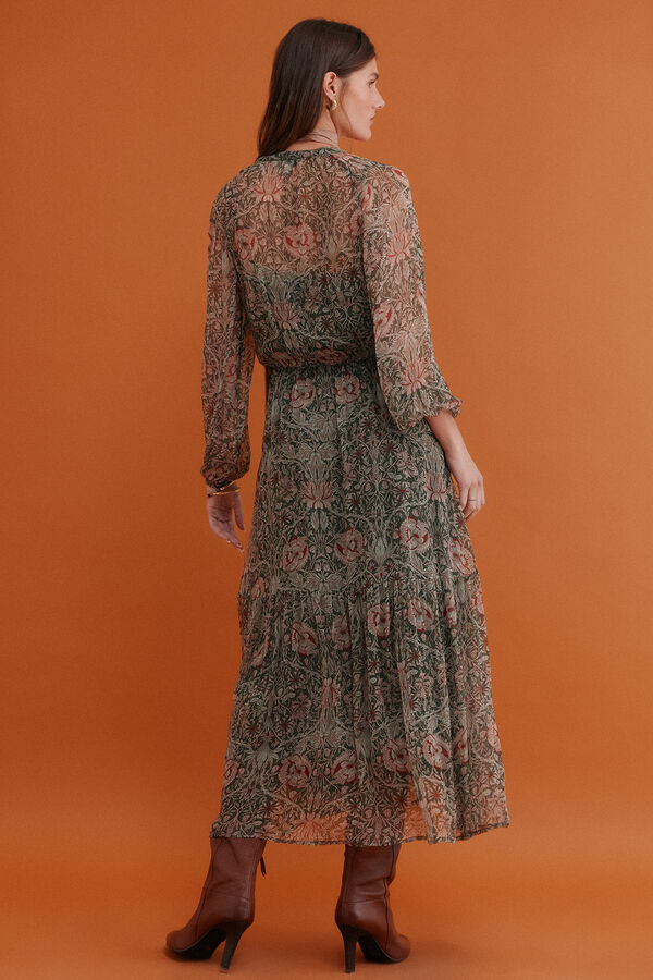 Hoss Intropia Aina. Vestido estampado Verde