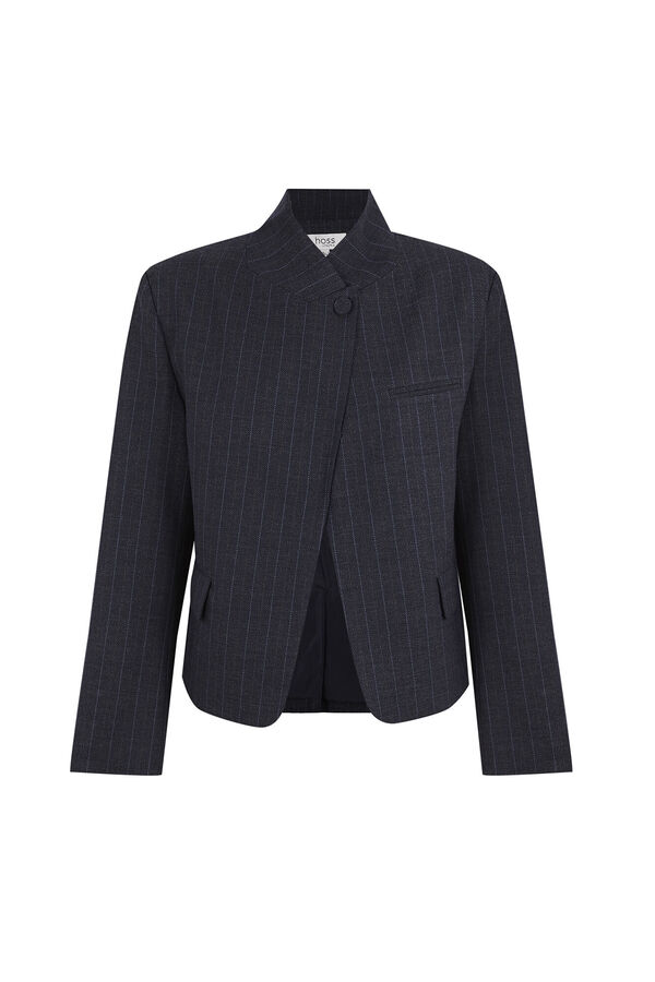 Hoss Intropia Edda. Blazer cropped Azul