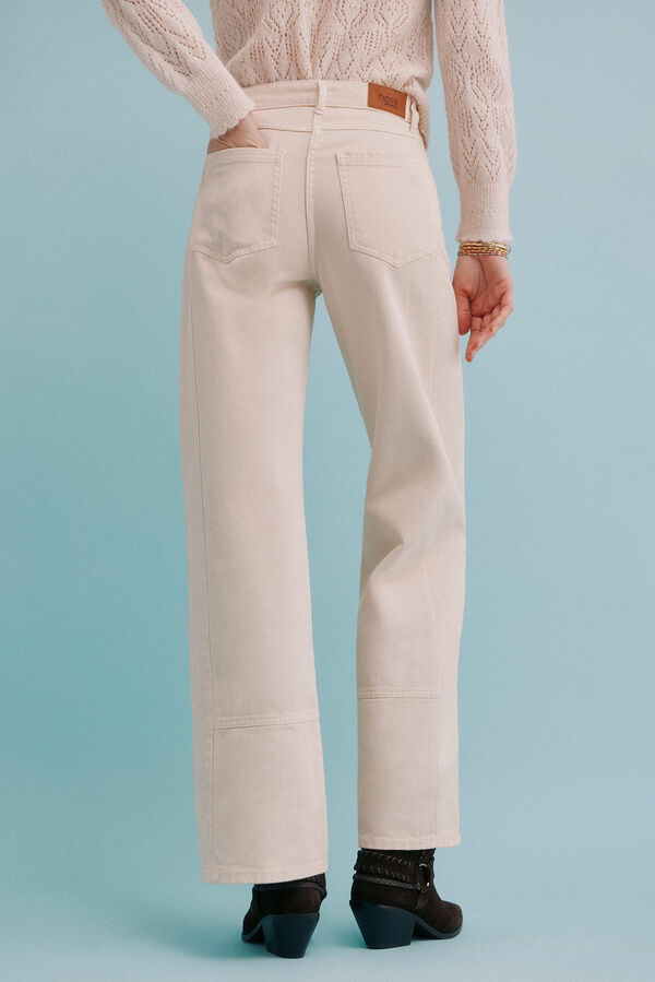 Hoss Intropia Belma. jeans reto Ecru