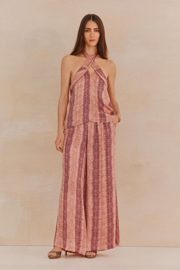 Hoss Intropia Gina. Top halter estampado Rosa