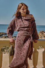 Hoss Intropia Agatha. Vestido jacquard Castanho