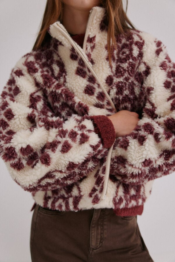 Hoss Intropia Dena. Desportiva estampado Ecru