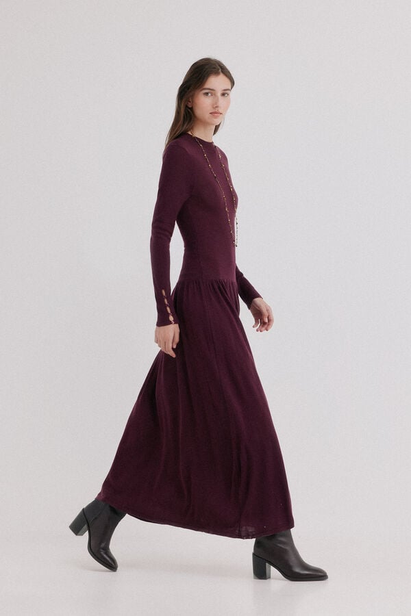 Hoss Intropia Aysel. Vestido de malha Roxo