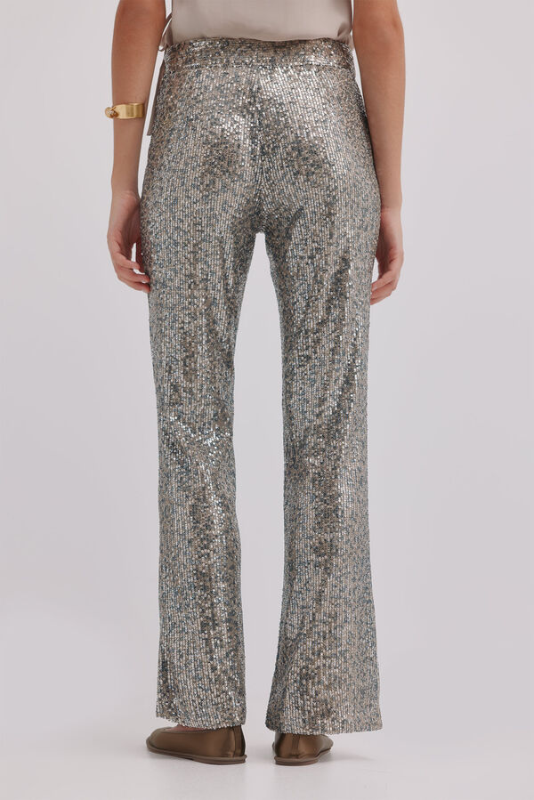 Hoss Intropia Priscila. Calças de lantejoulas Cinzento