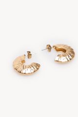 Hoss Intropia Lili. Aros esculpidos banhados a ouro Dourado