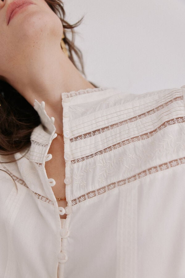 Hoss Intropia Catherine. Blusa romântica Beige