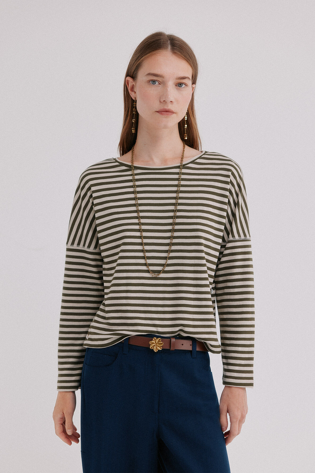 Hoss Intropia Malena. T-shirt riscas