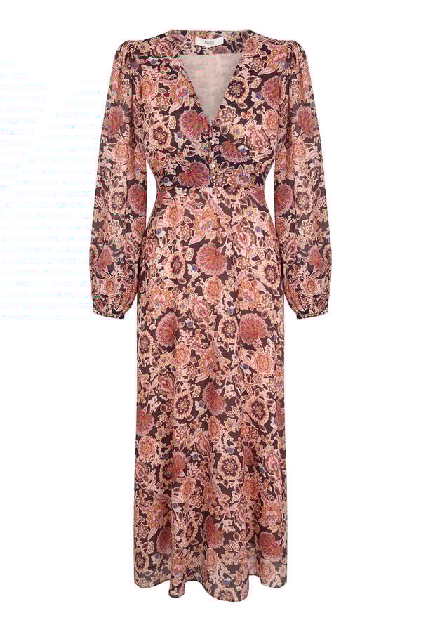 Hoss Intropia Aitana. Vestido estampado Castanho