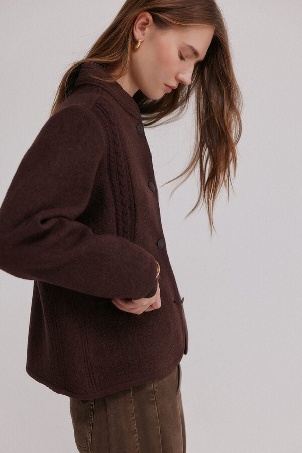 Hoss Intropia Flavia. Casaco austríaca Castanho