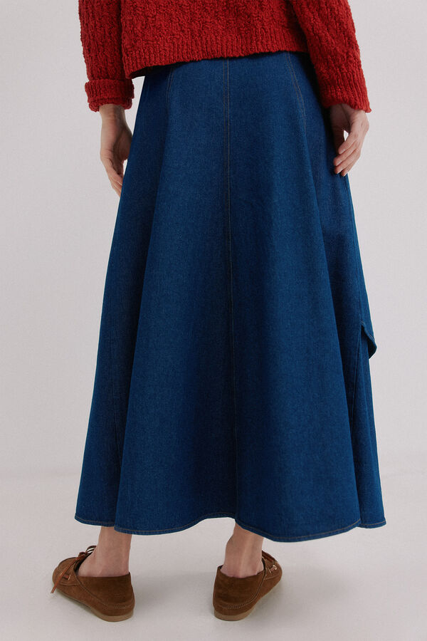 Hoss Intropia Regina. saia denim Azul