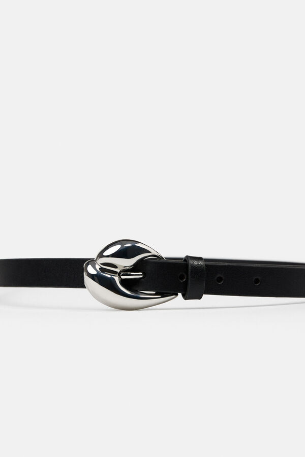 Hoss Intropia Lola. Cinto de pele Preto