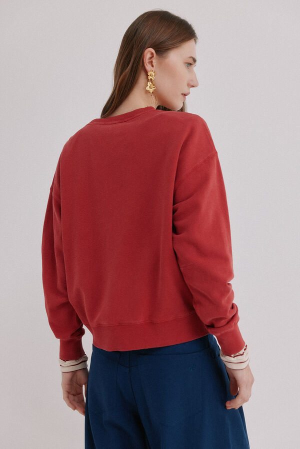 Hoss Intropia Menc&iacute;a. Sweatshirt lavada Vermelho