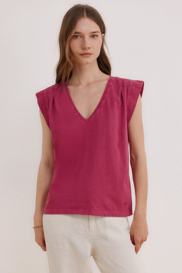 Hoss Intropia Manuela. Washed T-shirt Purple