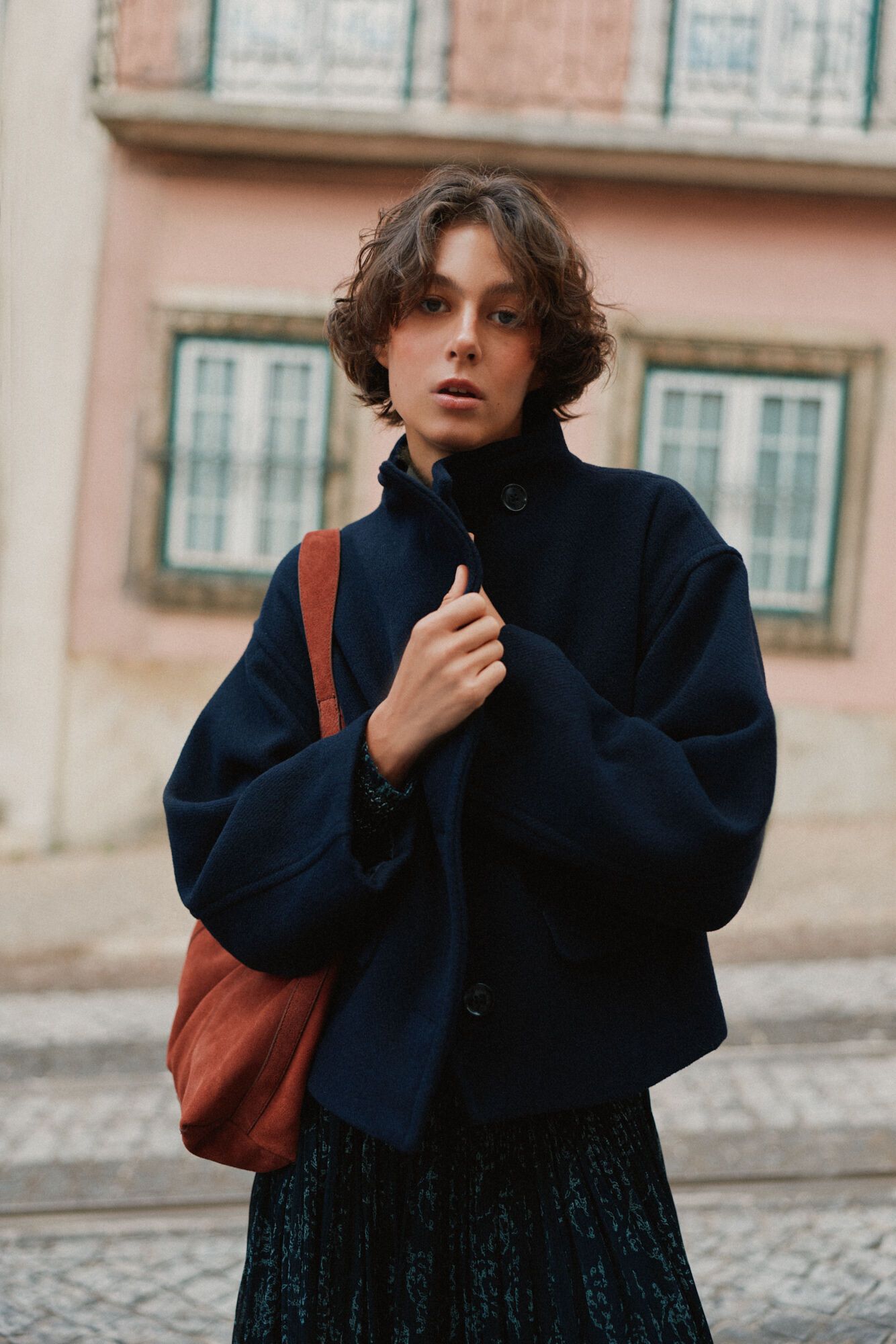 Hoss Intropia Flavia. High neck coat