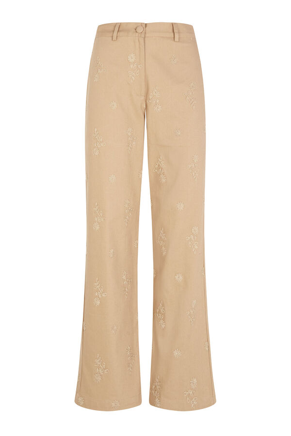Hoss Intropia Paz. Cal&ccedil;as wide leg Beige