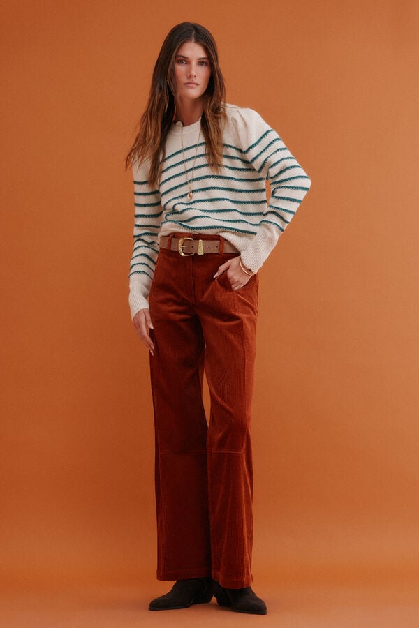 Hoss Intropia Ninnette. Camisola riscas white