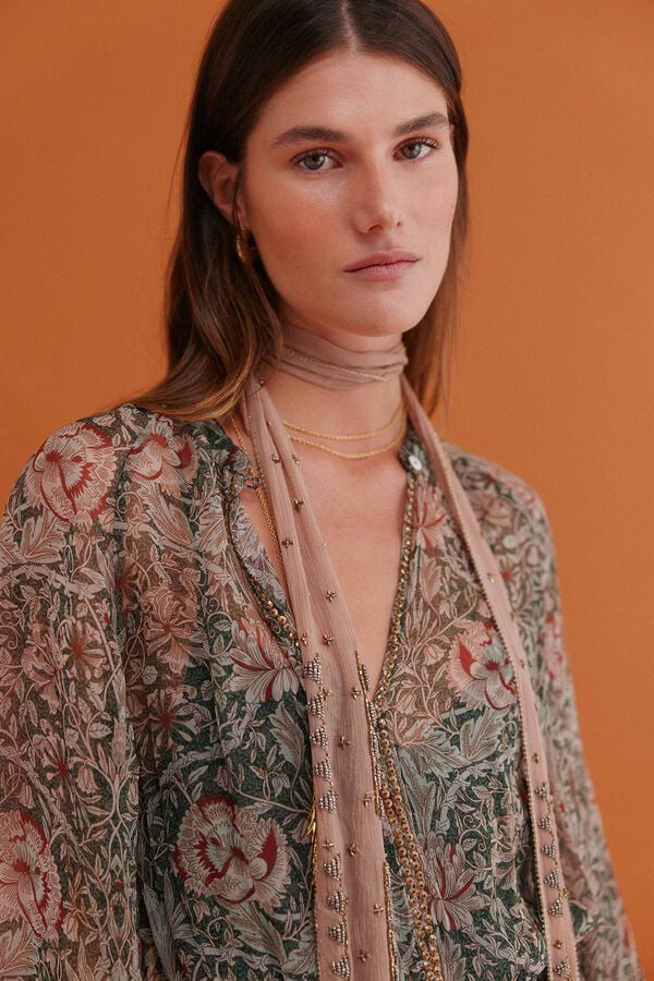 Hoss Intropia Aina. Vestido estampado Verde