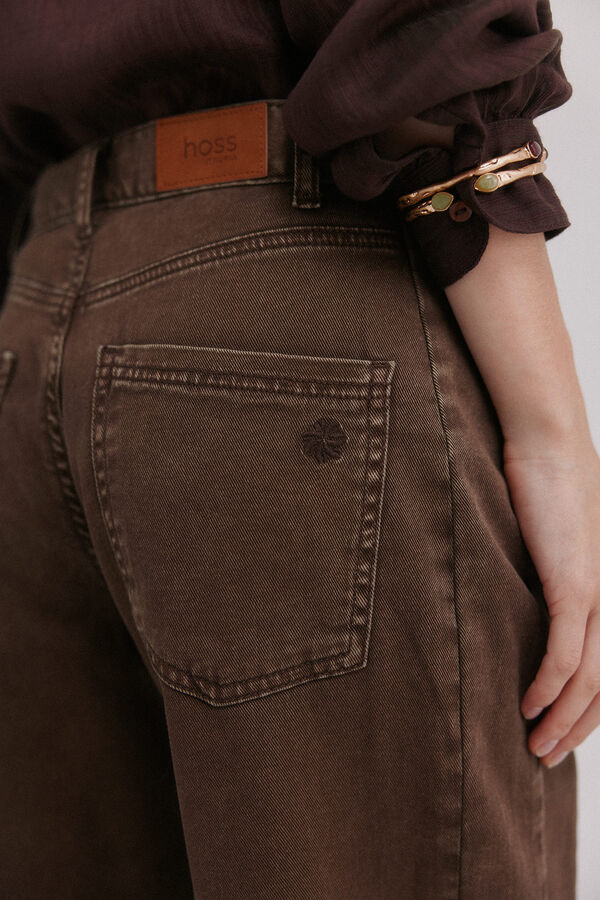 Hoss Intropia Beth. Jeans lavado Castanho