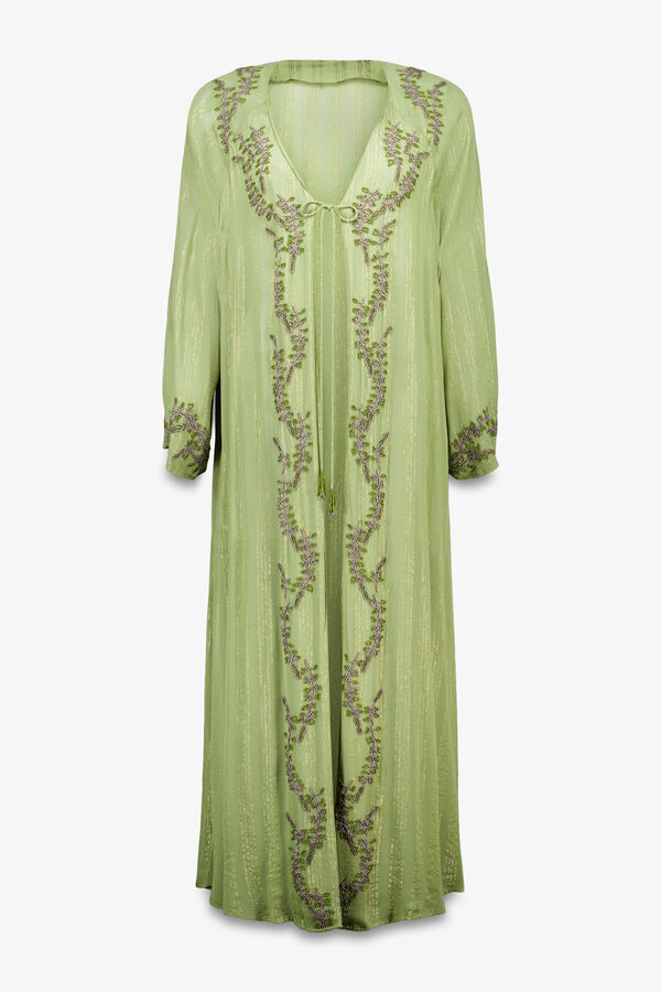 Hoss Intropia Zena. Quimono bordado Verde