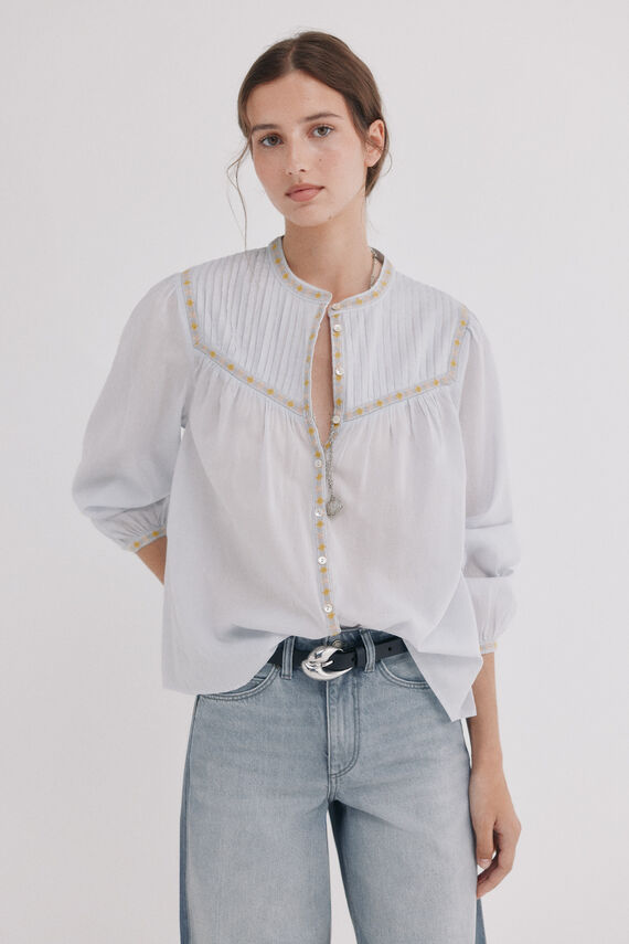 Catia. Blusa jaretas