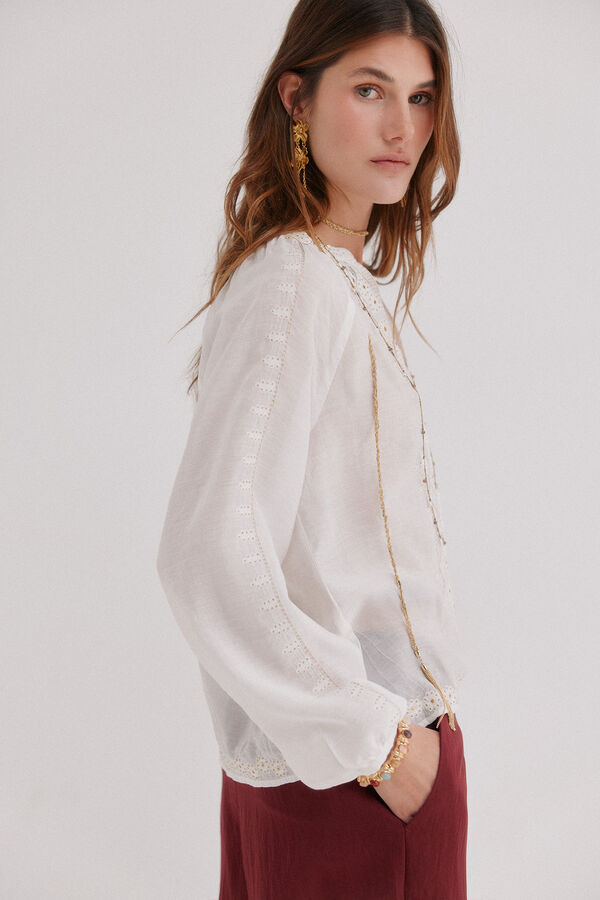Hoss Intropia Constance. Blusa de manga comprida Branco