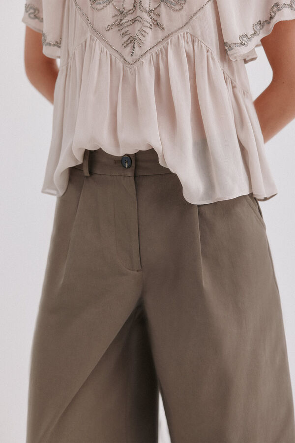 Hoss Intropia Pietra.Cal&ccedil;a com pin&ccedil;as Khaki
