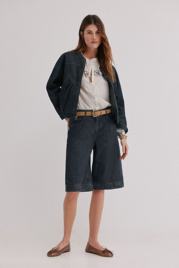 Hoss Intropia Erica. Casaco denim Cinzento