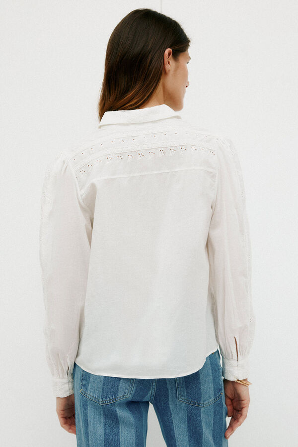 Hoss Intropia Carmen. Blusa minimalista Branco