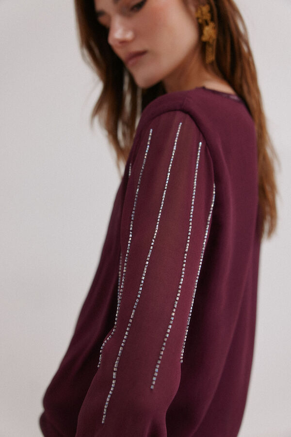 Hoss Intropia Almudena. Vestido bordado Subiu