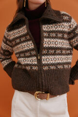 Hoss Intropia Inola. Casaco de malha grego Castanho