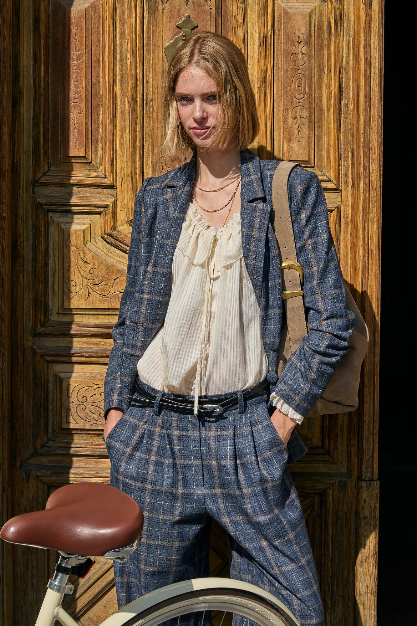 Hoss Intropia Elvira. Blazer xadrez