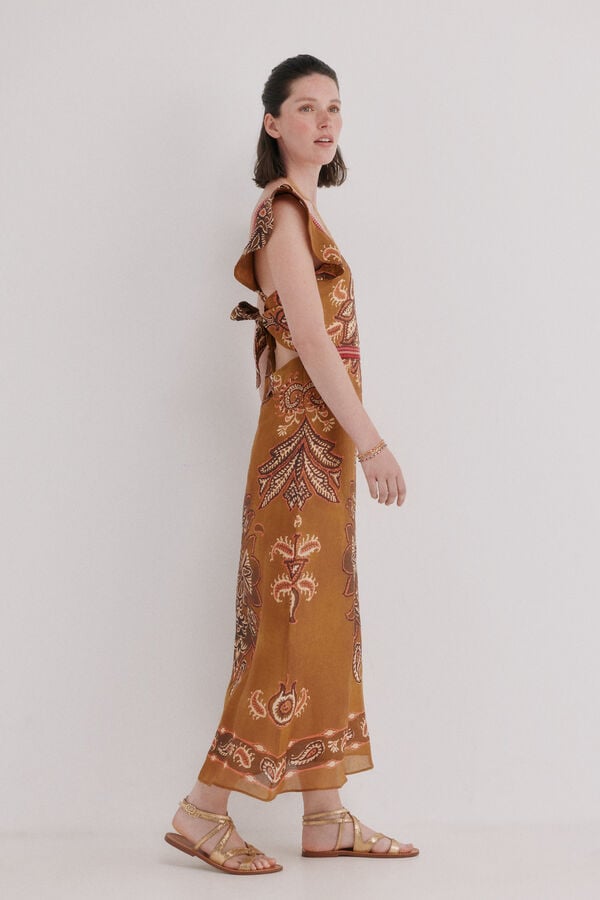 Hoss Intropia Adelina. Vestido em algod&atilde;o Multicolorido