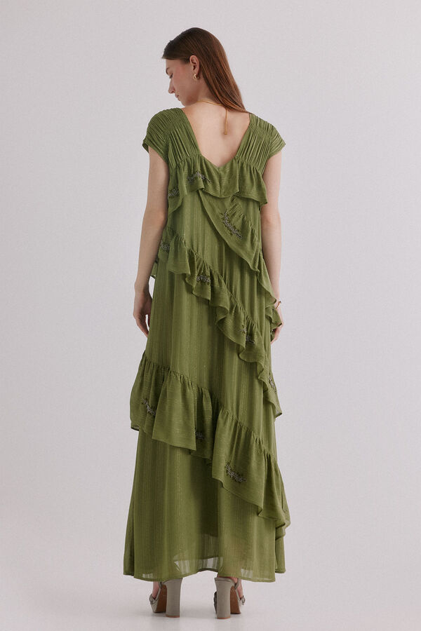 Hoss Intropia Adèle. Vestido bordado Amarillo