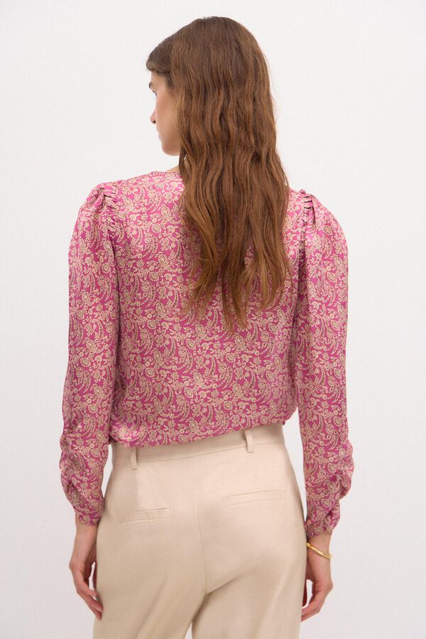 Hoss Intropia Rita. Print blouse. Pink