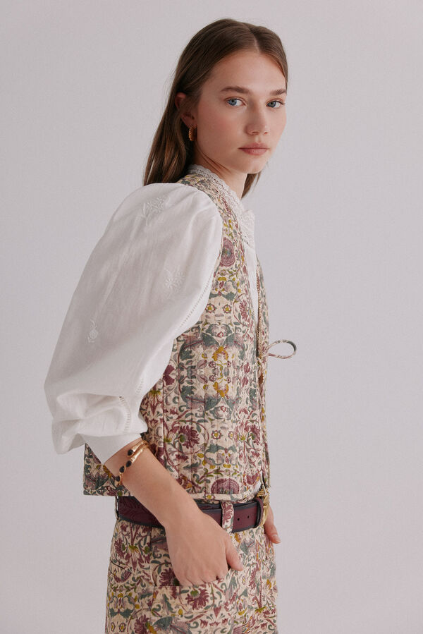 Hoss Intropia Edith. Colete estampado Multicolorido