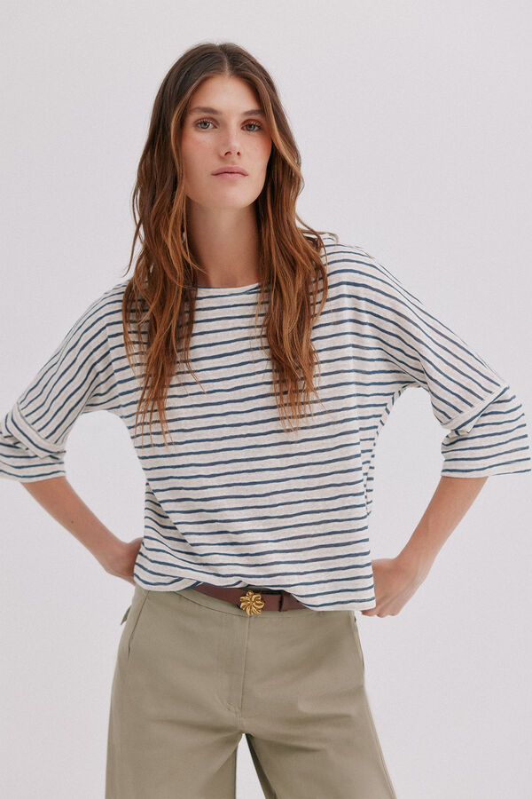 Hoss Intropia Monique. T-shirt curta Azul