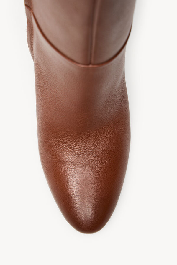 Hoss Intropia Lidia. Botas de pele de cano alto Castanho