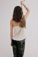 Hoss Intropia Nara. Bolsa de contas Dourado