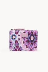 Hoss Intropia Nora. Printed cotton wallet Purple